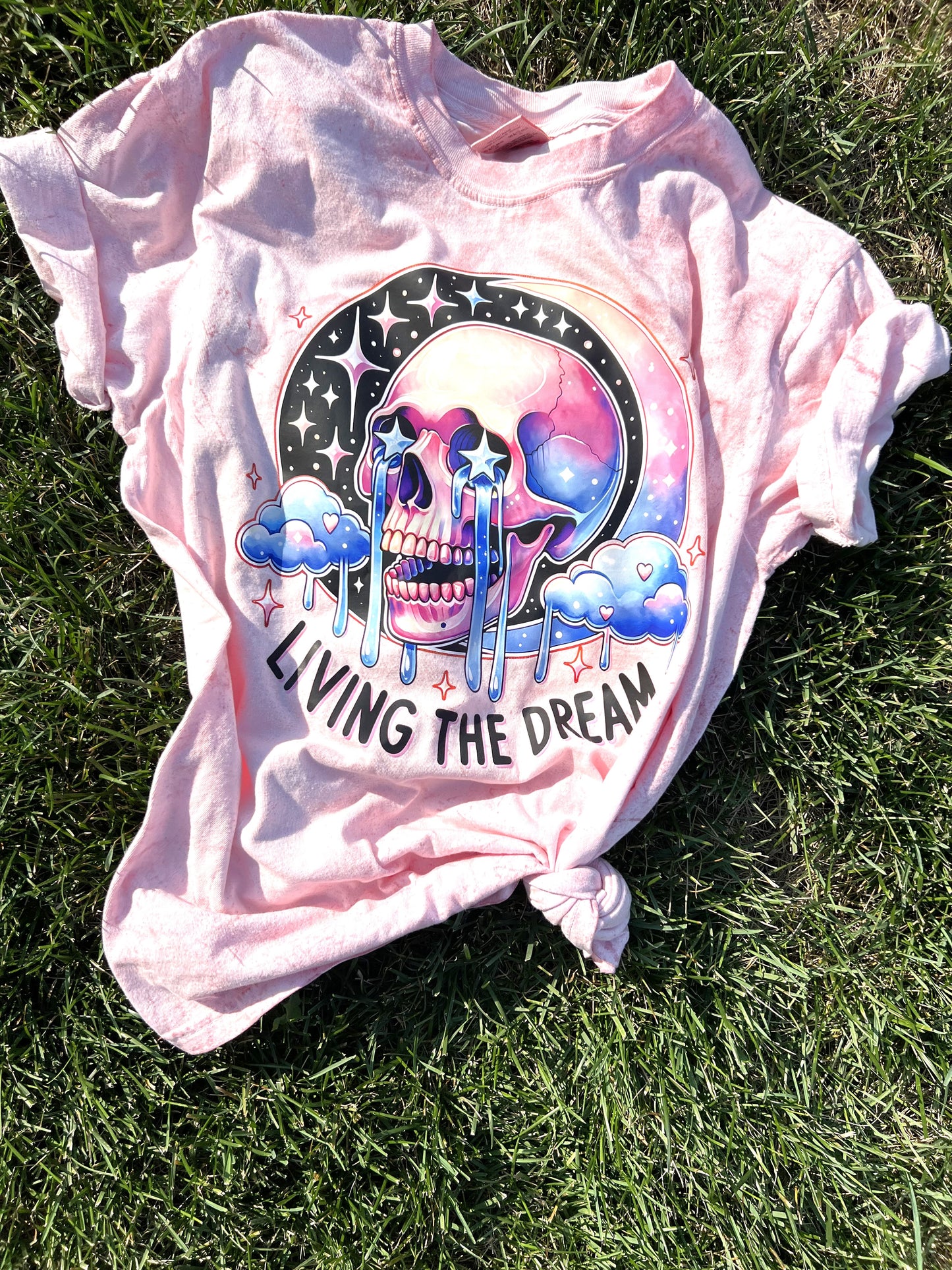 "Living the Dream" Short Sleeve Skeleton T