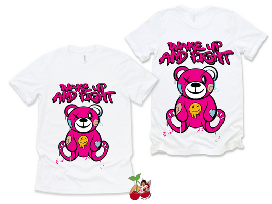 Wake up and Fight Graphic Tee (Back)