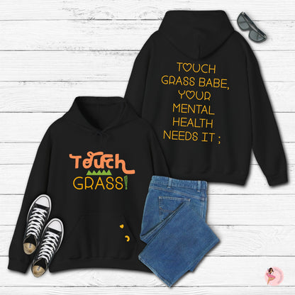 Touch Grass Mental Health Hoodie