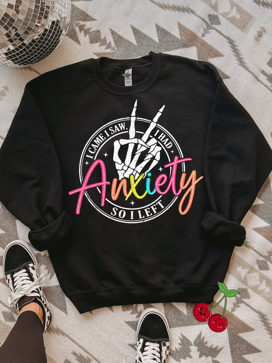 Peace to Anxiety Crewneck Sweater