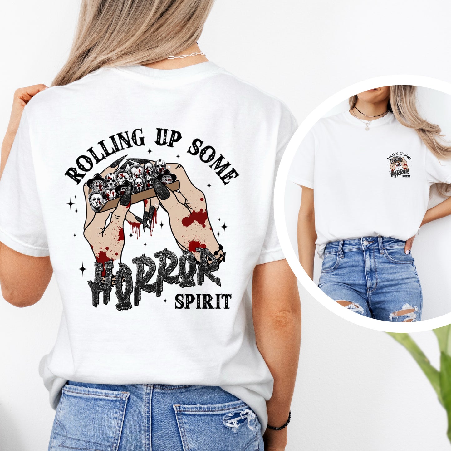 Rolling up Some Horror Spirit Tee