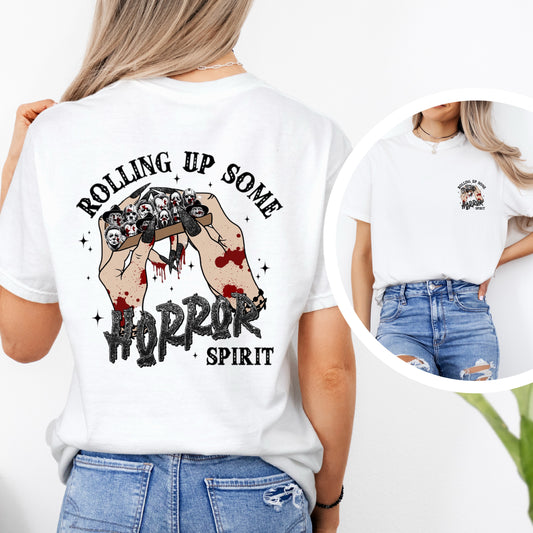 Rolling up Some Horror Spirit Tee
